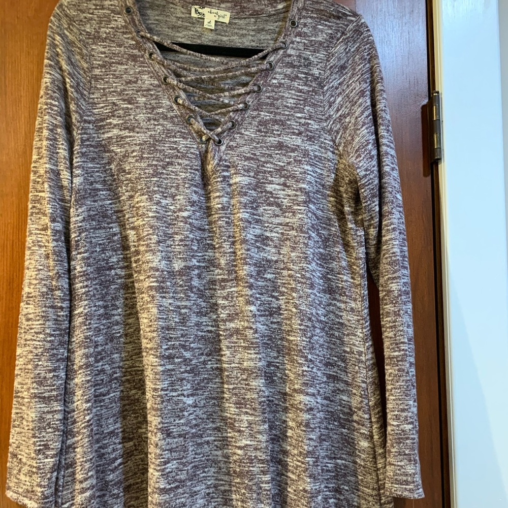 Berry/Ivory Dress. New with tags